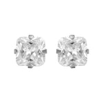 Load image into Gallery viewer, 3MM Cubic Zirconia Princess Cut Allergy-free Stainless Steel Ear Piercing Stud
