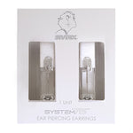 Load image into Gallery viewer, 3MM Cubic Zirconia Princess Cut Allergy-free Stainless Steel Ear Piercing Stud

