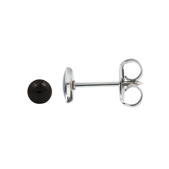 Novelty Black Allergy-free Stainless Steel Ear Piercing Stud