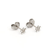 Daisy April Crystal Allergy-free Stainless Steel (Self Piercer) Ear Stud