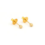 Load image into Gallery viewer, 3MM Ball 18K Gold Ear Piercing Stud
