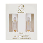 Load image into Gallery viewer, 3MM Cubic Zirconia 18K Gold Ear Piercing Stud
