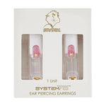 Load image into Gallery viewer, 2MM April Crystal Bezel 18K Gold Ear Piercing Stud
