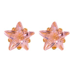 Load image into Gallery viewer, 5MM Pink Star Cubic Zirconia 24K Pure Gold Plated Ear Piercing Stud (Copy)
