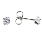 Load image into Gallery viewer, 4MM Cubic Zirconia Allergy-free Stainless Steel Ear Piercing Stud
