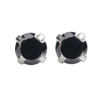 Load image into Gallery viewer, 4MM Black Cubic Zirconia Allergy-free Stainless Steel Ear Piercing Stud
