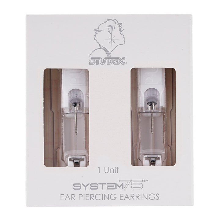 4MM Black Cubic Zirconia Allergy-free Stainless Steel Ear Piercing Stud