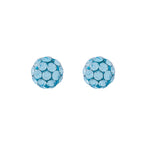 Load image into Gallery viewer, 4.5MM Fireball Aquamarine Allergy-free Stainless Steel Ear Piercing Stud
