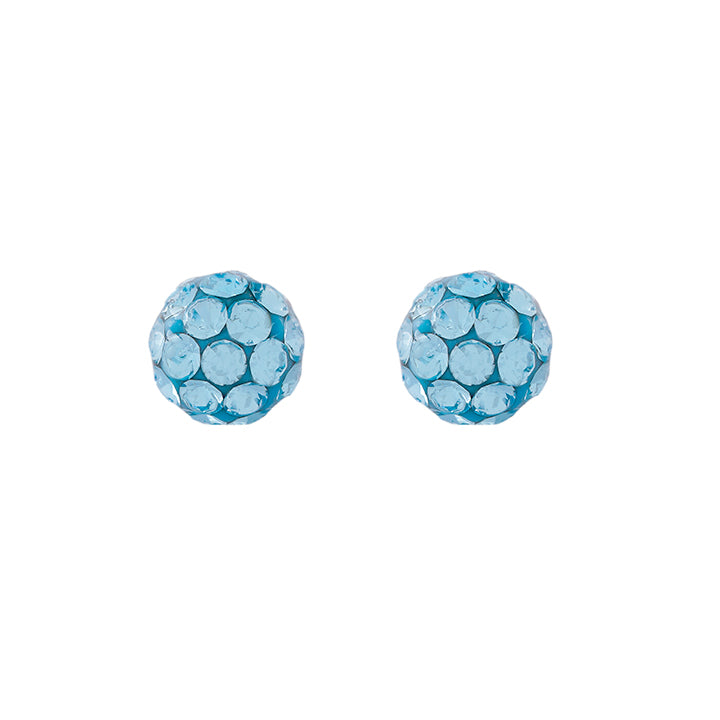 4.5MM Fireball Aquamarine Allergy-free Stainless Steel Ear Piercing Stud