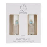 Load image into Gallery viewer, 4.5MM Fireball Aquamarine Allergy-free Stainless Steel Ear Piercing Stud
