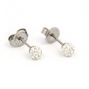 4.5MM Fireball Crystal Allergy-free Stainless Steel Ear Piercing Stud