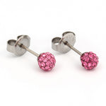 Load image into Gallery viewer, 4.5MM Fireball Rose Allergy-free Stainless Steel Ear Piercing Stud
