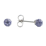 Load image into Gallery viewer, 4.5MM Fireball Tanzanite Allergy-free Stainless Steel Ear Piercing Stud
