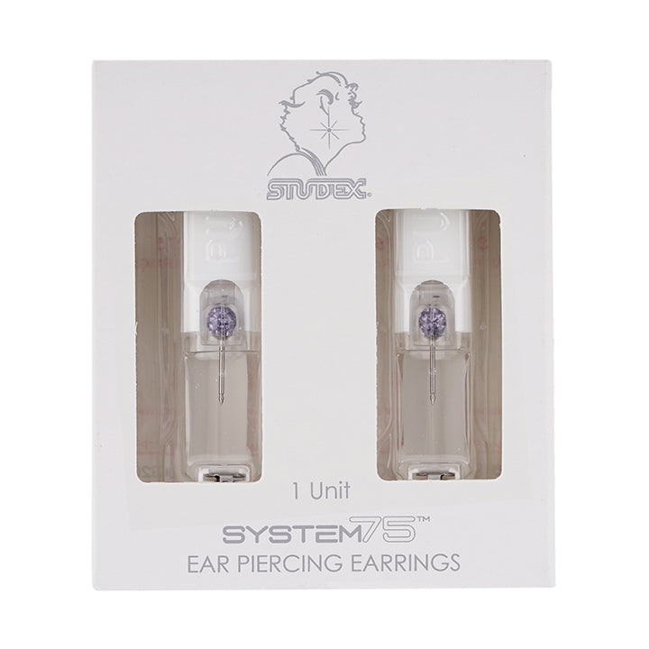 4.5MM Fireball Tanzanite Allergy-free Stainless Steel Ear Piercing Stud