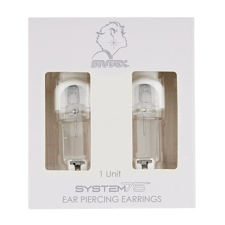 6MM Star Red Glitter Allergy-free Stainless Steel Ear Piercing Stud