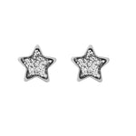 Load image into Gallery viewer, 6MM Star Clear Glitter Allergy-free Stainless Steel Ear Piercing Stud
