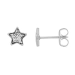 Load image into Gallery viewer, 6MM Star Clear Glitter Allergy-free Stainless Steel Ear Piercing Stud
