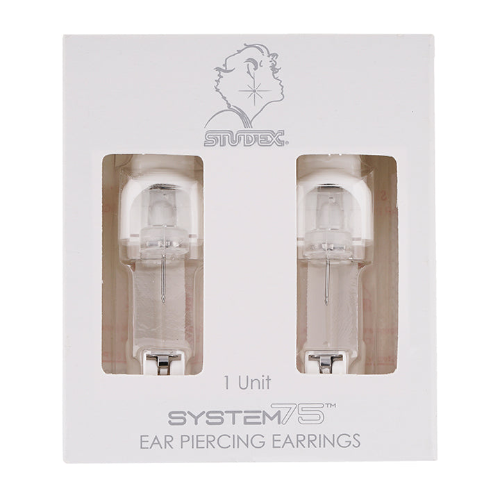 6MM Star Clear Glitter Allergy-free Stainless Steel Ear Piercing Stud