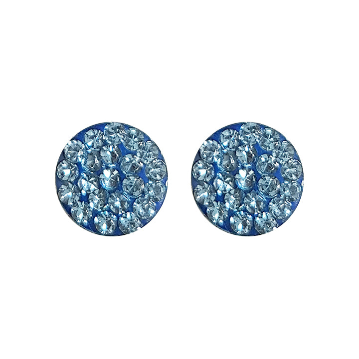 Novelty Aquamarine Crystal Allergy-free Stainless Steel Ear Piercing Stud