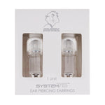 Load image into Gallery viewer, Novelty Aquamarine Crystal Allergy-free Stainless Steel Ear Piercing Stud
