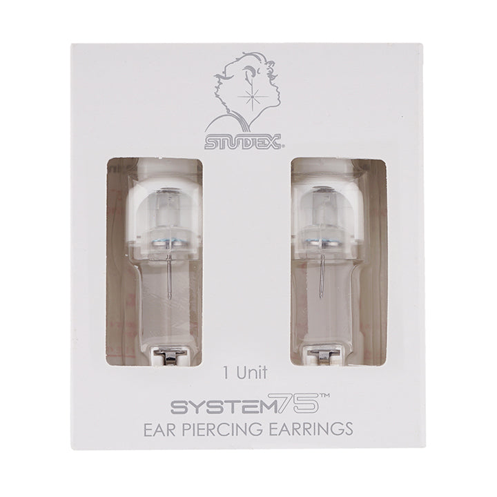 Novelty Aquamarine Crystal Allergy-free Stainless Steel Ear Piercing Stud