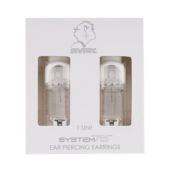 Novelty Flat April Crystal Allergy-free Stainless Steel Ear Piercing Stud