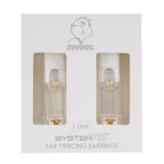 Load image into Gallery viewer, 2MM Cubic Zirconia 24K Pure Gold Plated Ear Piercing Stud
