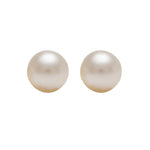 Load image into Gallery viewer, 3MM White Pearl 24K Pure Gold Plated (Self Piercer) Ear Stud

