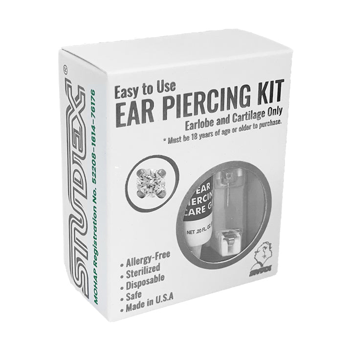 2MM Cubic Zirconia Allergy-free Stainless Steel (Self Piercer) Ear Stud