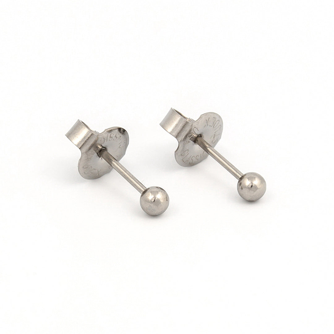 3MM Ball Allergy-free Stainless Steel Ear Piercing Stud