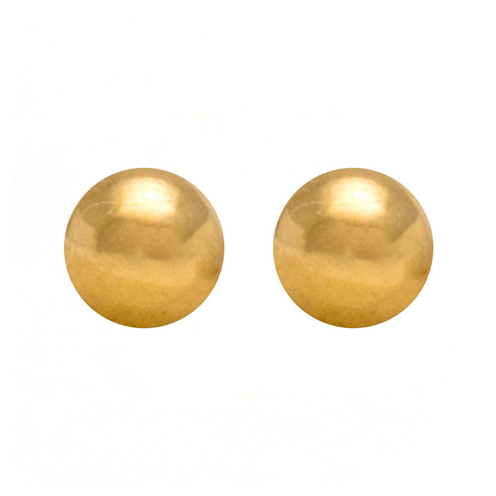 3MM Ball 24K Pure Gold Plated Ear Piercing Stud For Kids