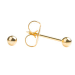 Load image into Gallery viewer, 3MM Ball 24K Pure Gold Plated Ear Piercing Stud For Kids
