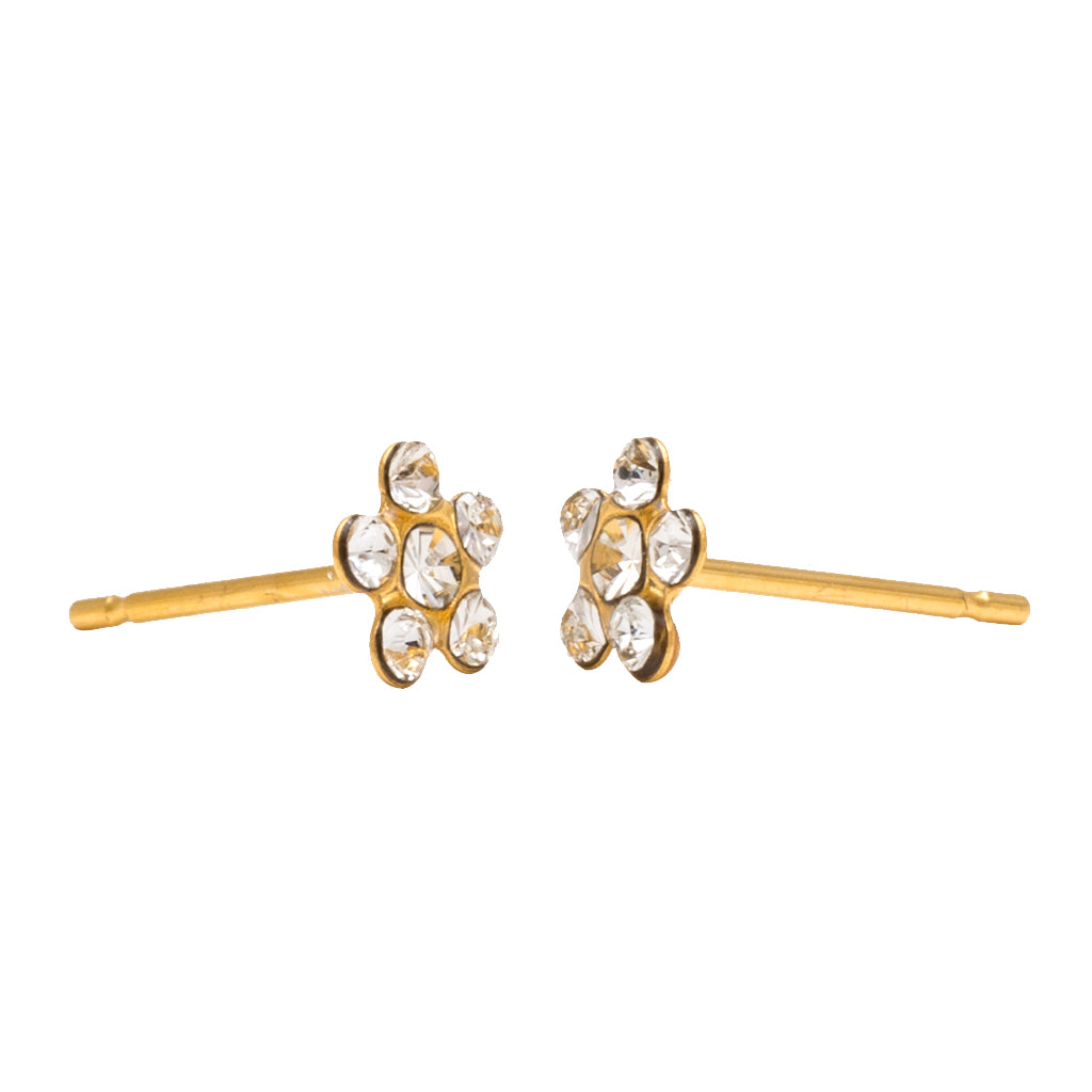 Daisy April 24K Pure Gold Plated Ear Piercing Stud For Kids