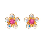 Load image into Gallery viewer, Daisy Ab 24K Pure Gold Plated Ear Piercing Stud For Kids
