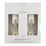 Load image into Gallery viewer, 5MM Cubic Zirconia 24K Pure Gold Plated Ear Piercing Stud
