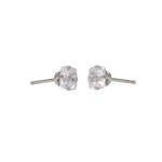 Load image into Gallery viewer, 5X5MM Princess Cut Cubic Zirconia Allergy-free Stainless Steel Ear Piercing Stud
