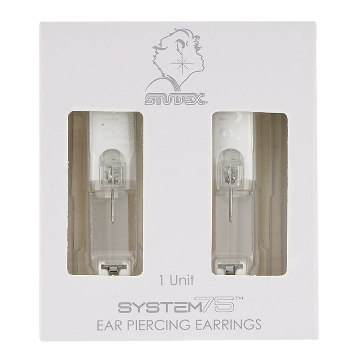 5X5MM Princess Cut Cubic Zirconia Allergy-free Stainless Steel Ear Piercing Stud