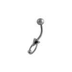 Load image into Gallery viewer, Body Jewellery Ringbell Spike Stainless Steel 14G 10MM Belly Stud
