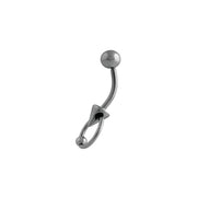 Body Jewellery Ringbell Spike Stainless Steel 14G 10MM Belly Stud