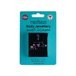 Load image into Gallery viewer, Body Jewellery Shape Tribal Rainbow Stainless Steel 14G Belly Stud
