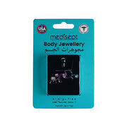 Body Jewellery Shape Tribal Rainbow Stainless Steel 14G Belly Stud
