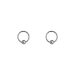 Load image into Gallery viewer, Body Jewellery Captive Bead Ring 14G Stainless Steel 1/2 Captive Beads &amp; Eyebrow Studs
