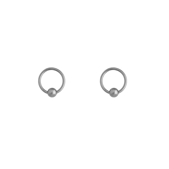 Body Jewellery Captive Bead Ring 14G Stainless Steel 1/2 Captive Beads & Eyebrow Studs