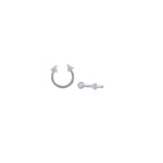 Load image into Gallery viewer, Body Jewellery Circular Spike Aqua 2PK Stainless Steel Captive Beads &amp; Eyebrow Studs
