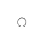 Load image into Gallery viewer, Body Jewellery Double Jewel Crystal Circular 16G Stainless Steel 3/8 Captive Beads &amp; Eyebrow Studs
