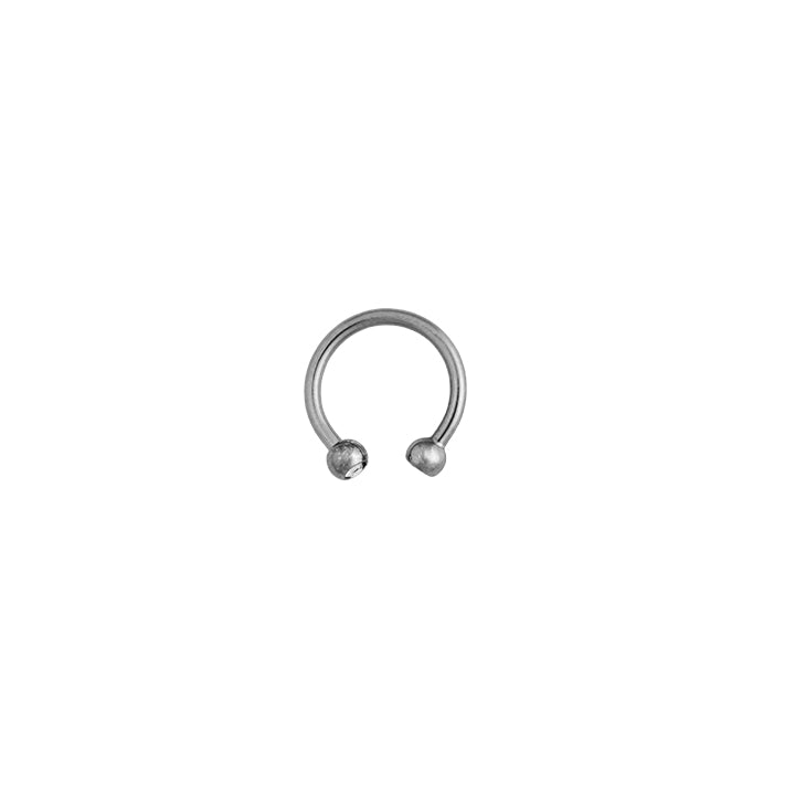 Body Jewellery Double Jewel Crystal Circular 16G Stainless Steel 3/8 Captive Beads & Eyebrow Studs