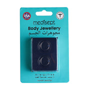 Body Jewellery Double Ring Ball Sapphire Stainless Steel Captive Beads & Eyebrow Studs