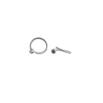 Load image into Gallery viewer, Body Jewellery Fixed Bead Ring Upper/Lower Lip Area 20G Stainless Steel 1/4 Captive Beads &amp; Eyebrow Studs

