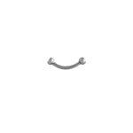 Load image into Gallery viewer, Body Jewellery Crvd Double Jewel Crystal Babybar 16G Stainless Steel 3/8 Eyebrow Studs

