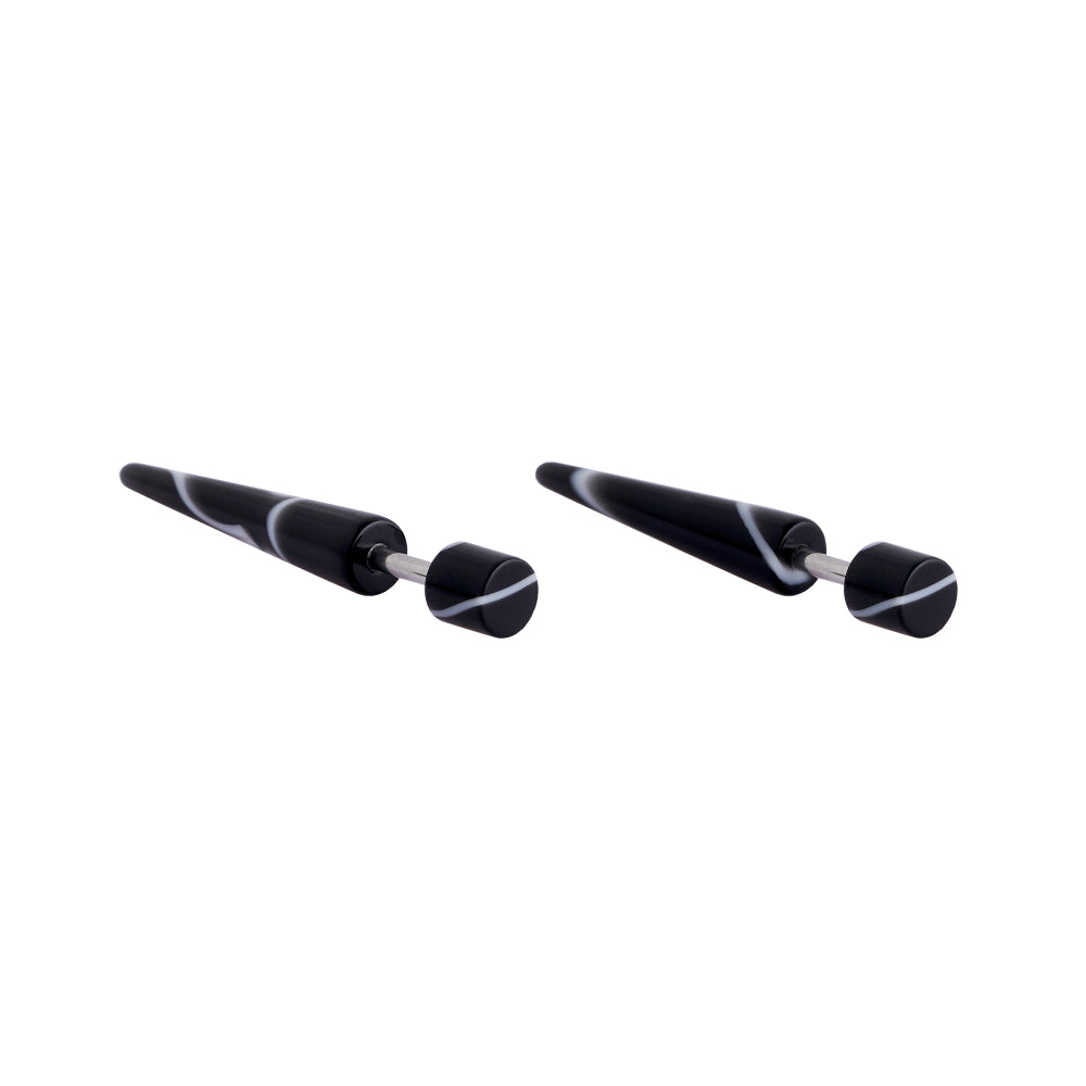 Body Jewellery Stretching Taper Acrylic 10G Ss Earring